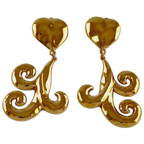 ysl ohrringe herz|ysl square earrings.